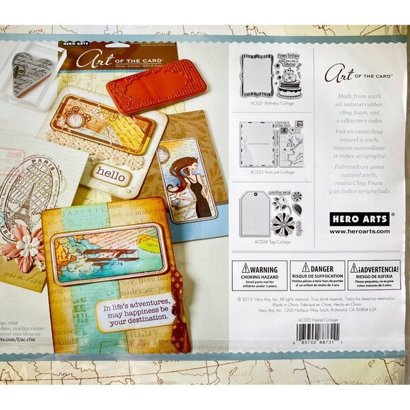 Hero Arts Friend Collage Butterfly Flower Art of the Card Cling Stamp AC022 Gift - Picture 8 of 8